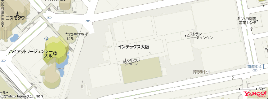 インテックス大阪 地図 インテックス大阪 地図