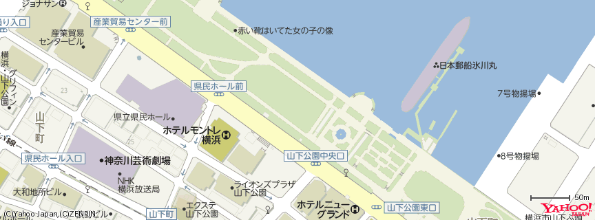 山下公園 Yamashita Park 地図 山下公園 Yamashita Park 地図