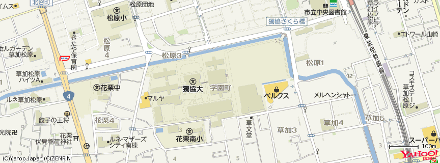 獨協大学 地図 獨協大学 地図
