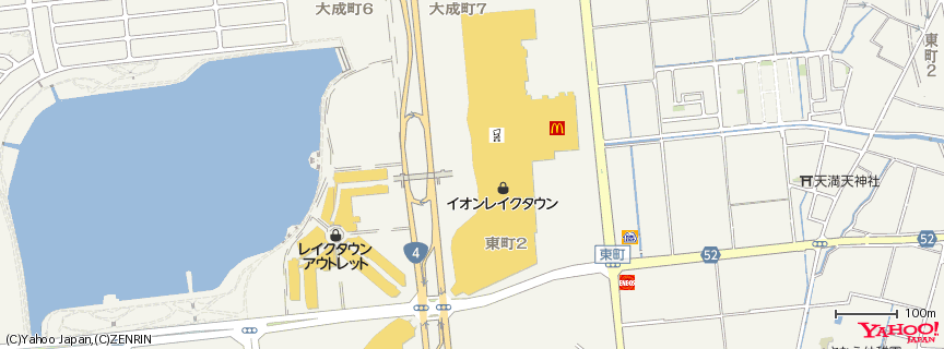 イオンレイクタウン (AEON LakeTown) 地図 イオンレイクタウン (AEON LakeTown) 地図