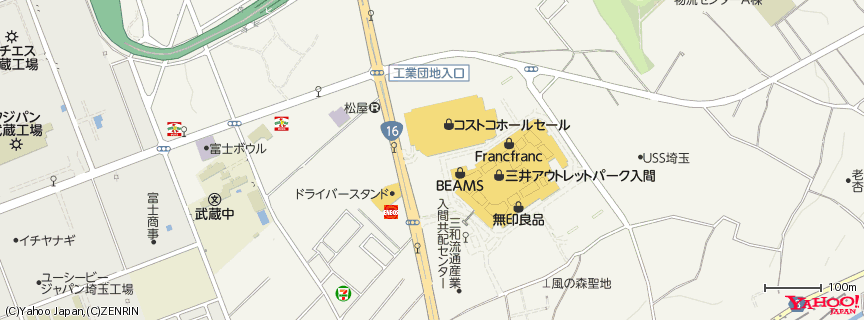 コストコ入間店 地図 コストコ入間店 地図