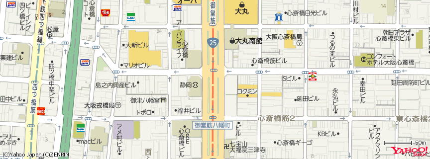 Apple Store 心斎橋 地図 Apple Store 心斎橋 地図