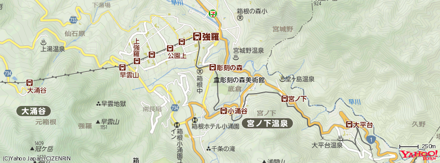 箱根彫刻の森美術館 - The Hakone Open-Air Museum 地図 箱根彫刻の森美術館 - The Hakone Open-Air Museum 地図