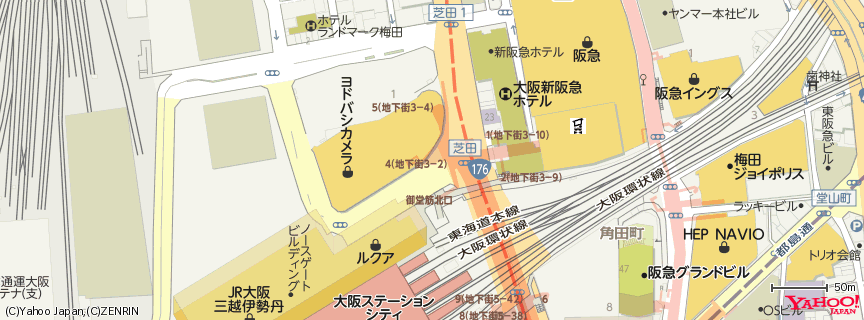 ヨドバシカメラ マルチメディア梅田 地図 ヨドバシカメラ マルチメディア梅田 地図