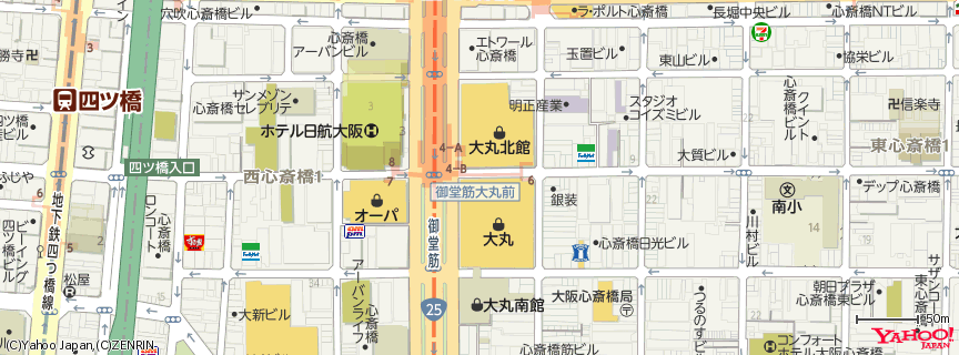 大丸心斎橋店 地図 大丸心斎橋店 地図