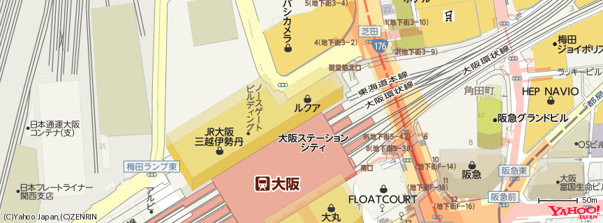 ルクア (LUCUA) 地図 ルクア (LUCUA) 地図
