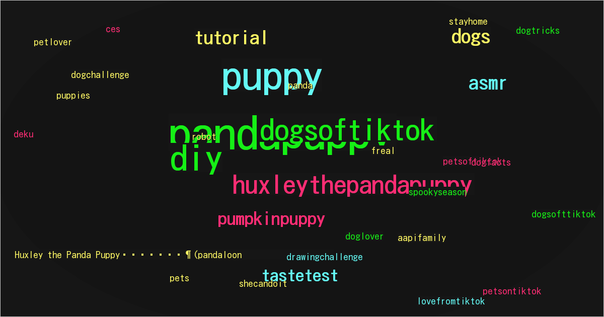 Huxley the Panda Puppy🐼🐶(pandaloon