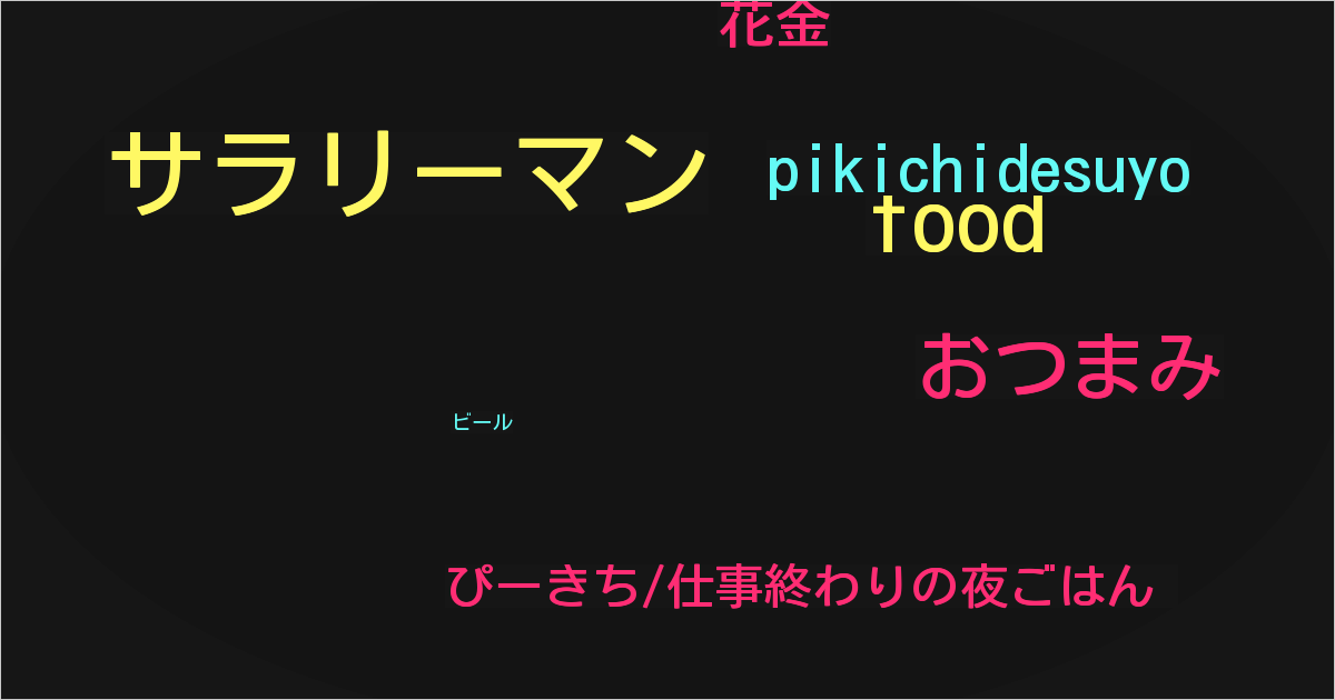ぴーきち/仕事終わりの夜ごはん