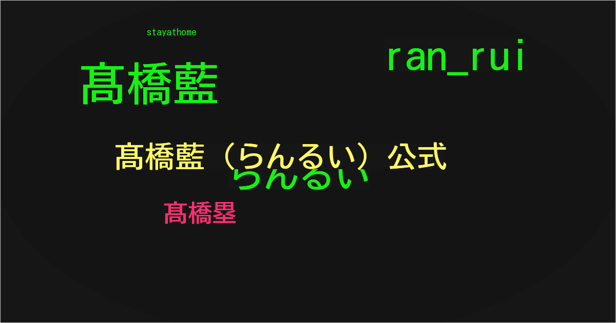髙橋藍（らんるい）公式