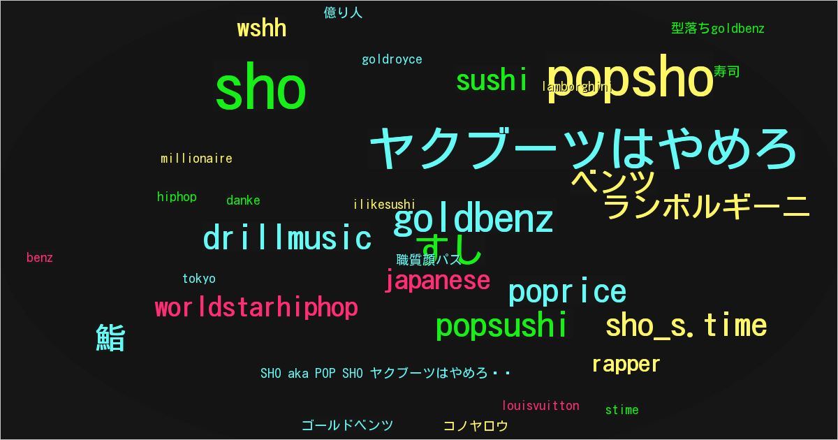 SHO aka POP SHO ヤクブーツはやめろ®︎