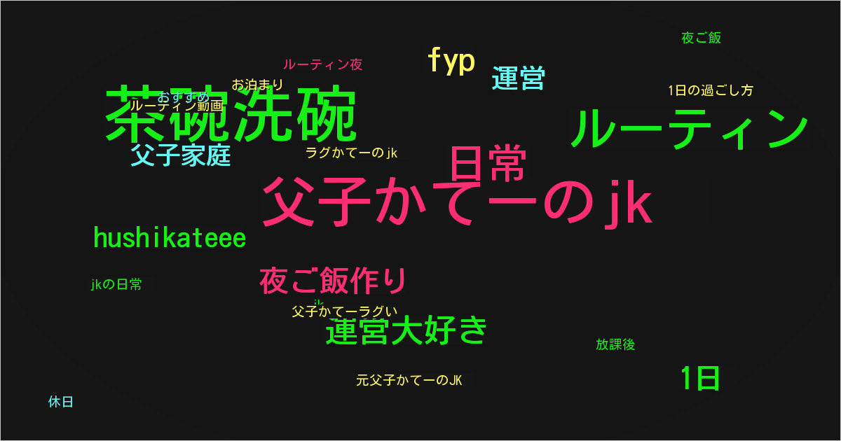 元父子かてーのJK